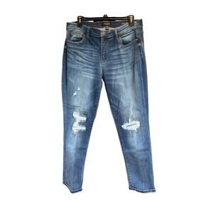 WOMEN'S JUDY BLUE JEANS BOYFRIEND FIT 13/31 DISTRESSED NEW WITHOUT TAGS